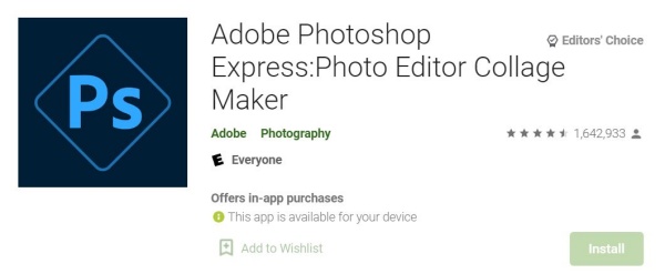 Adobe Photoshop Express Android Full Version